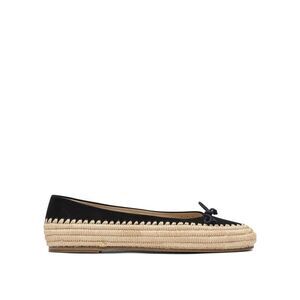 PALOMA BARCELO Suede Ballerina Espadrilles Women BLACK Ballerinas